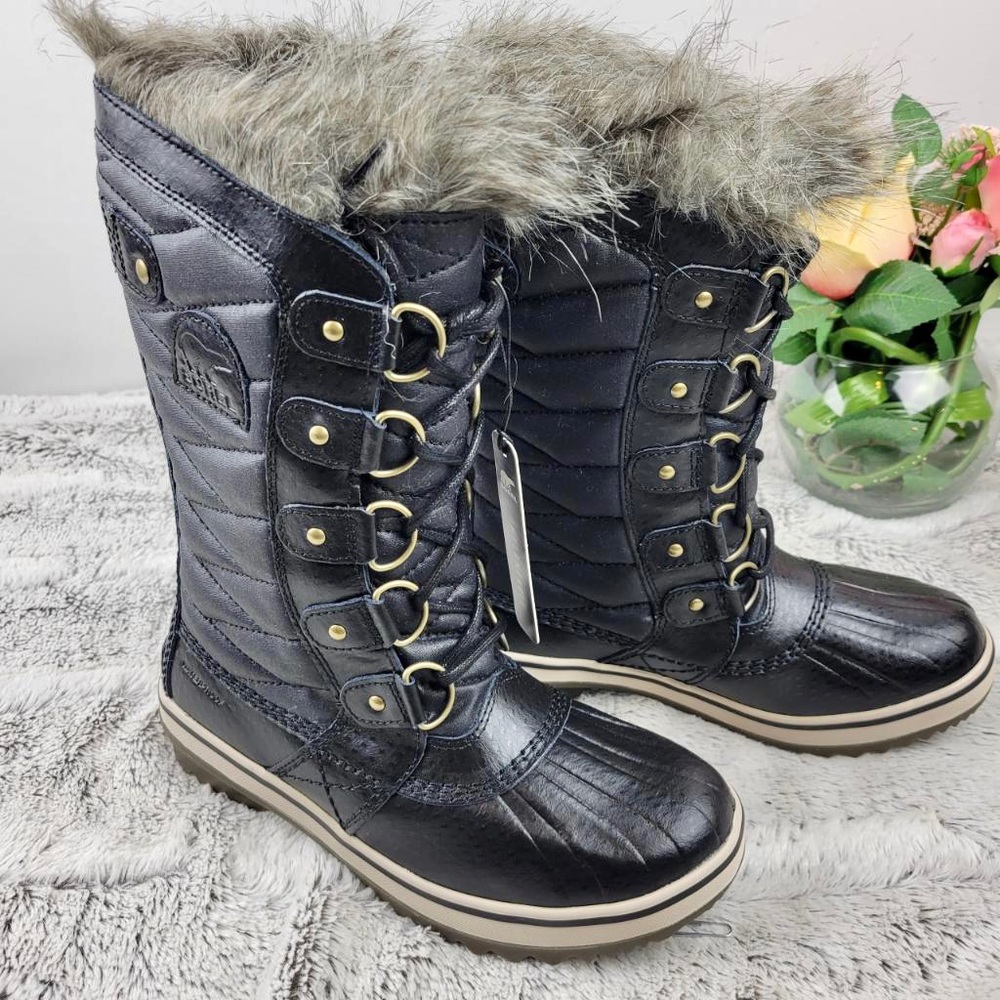 NWB Women's Sorel Tofino II Waterproof Insulated Winter Boot Black Sz 5
